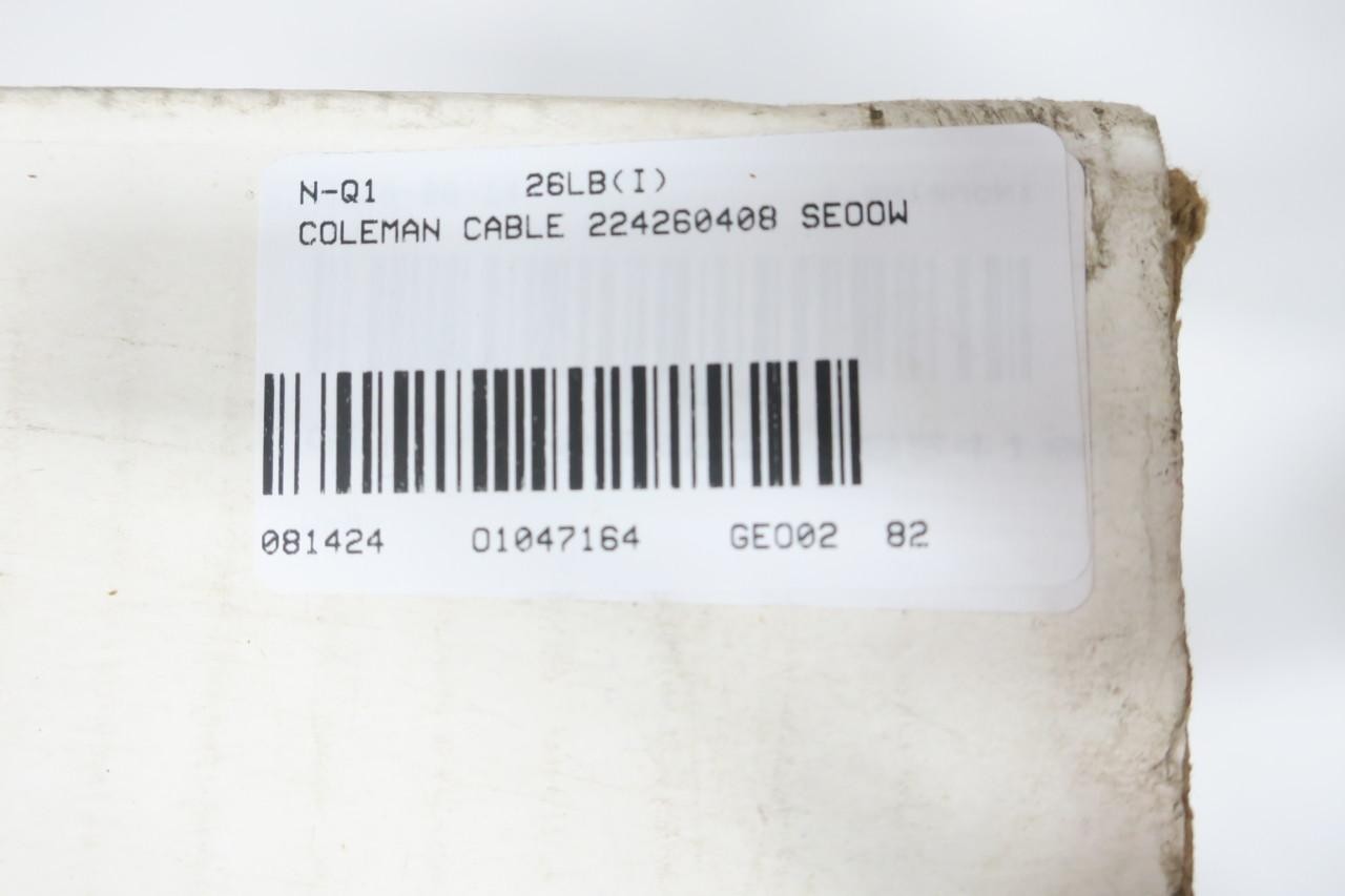 Coleman Cable 224260408 16/4 Seoow Seoprene Cord 250ft