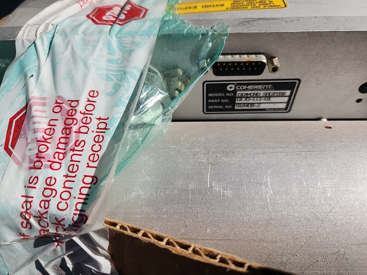 COHERENT K250 CRTD TUBE USED LASER