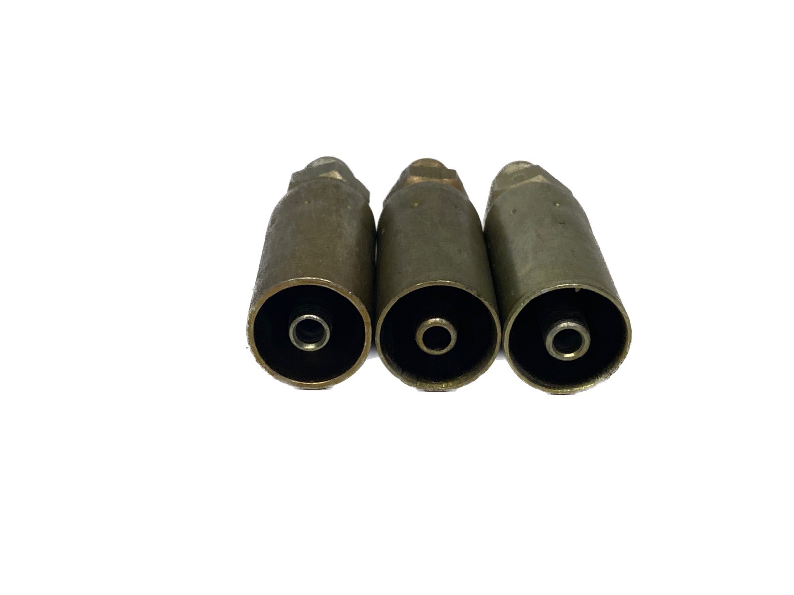 (3) NOS Weatherhead 1/4” Hose ID x 1/4” JIC 37° Male Hose Crimp Fittings 04U-504