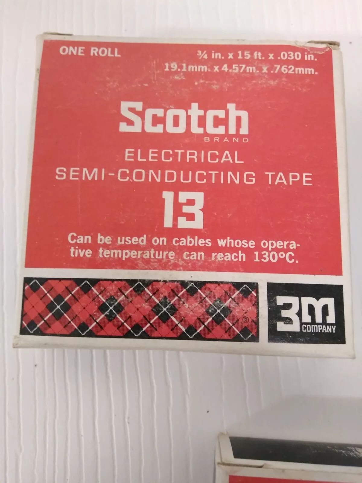 3M Scotch 13 Electrical Semi-Conducting 3/4″ x 15ft x .030″ Tape