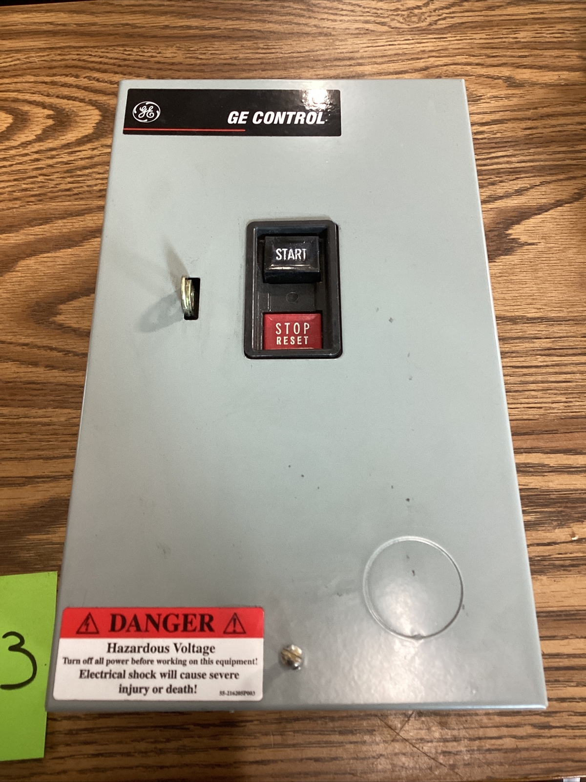 GE / GENERAL ELECTRIC MANUAL MOTOR STARTER CR1062T2AAP2000