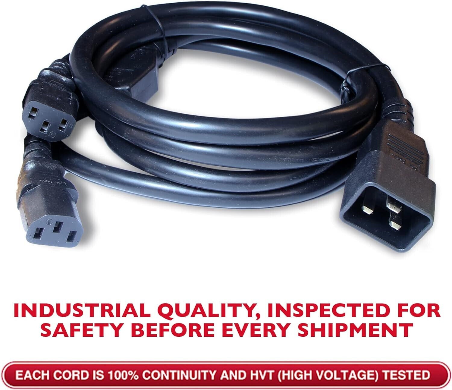 PSU Cord for L7 L9 S19 S19 pro S17 Dual Power Supply Cord C20 to Dual C13 – 1M
