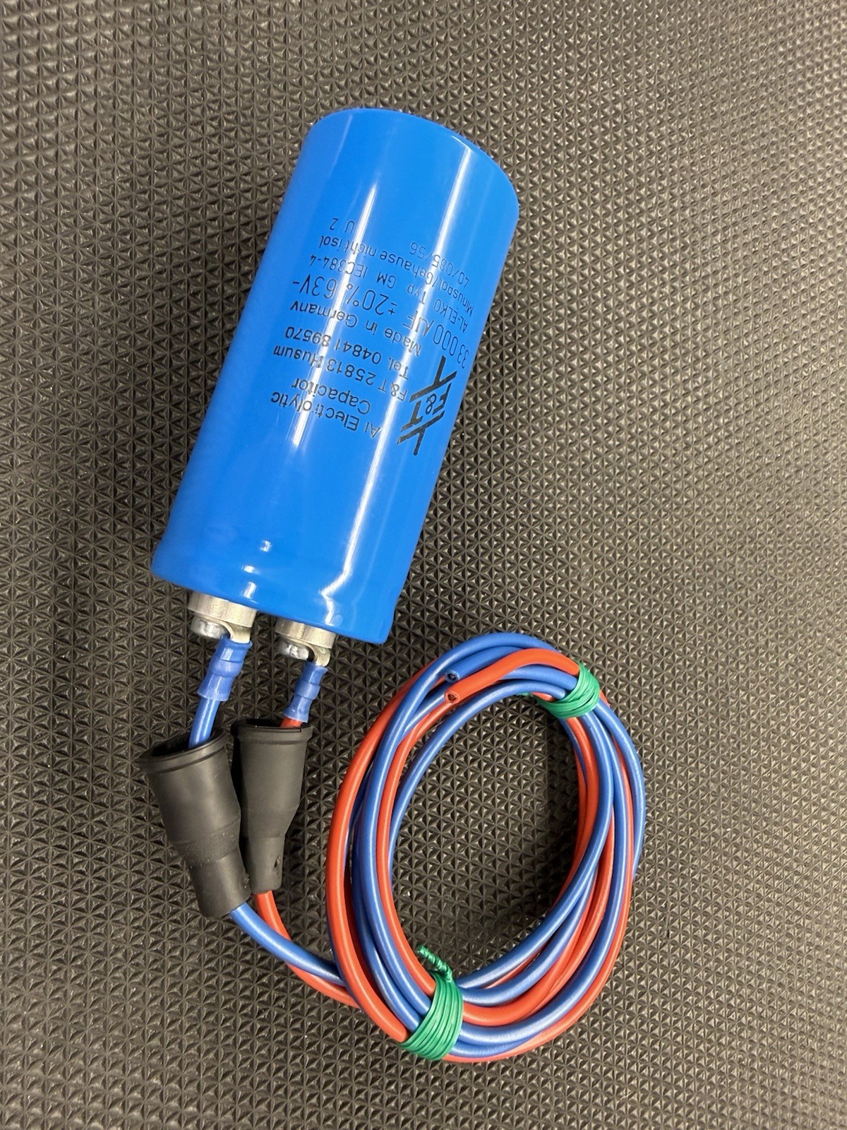 F&T 33000 uF 63V Capacitor, AL-ELK0 Typ GM IEC384-4