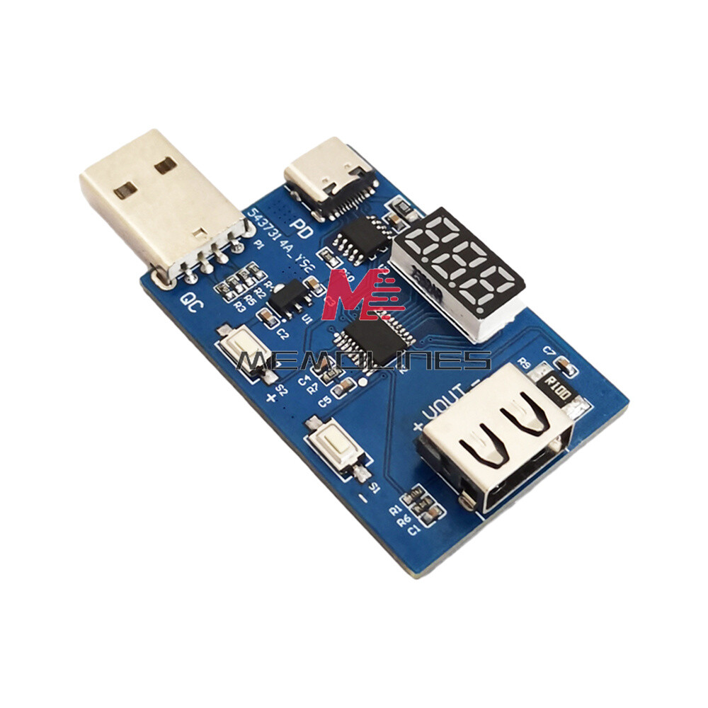 DC3.6~20V Adjustable Voltage Charging Head Aging Test Module QC2.0 QC3.0 PD3.0