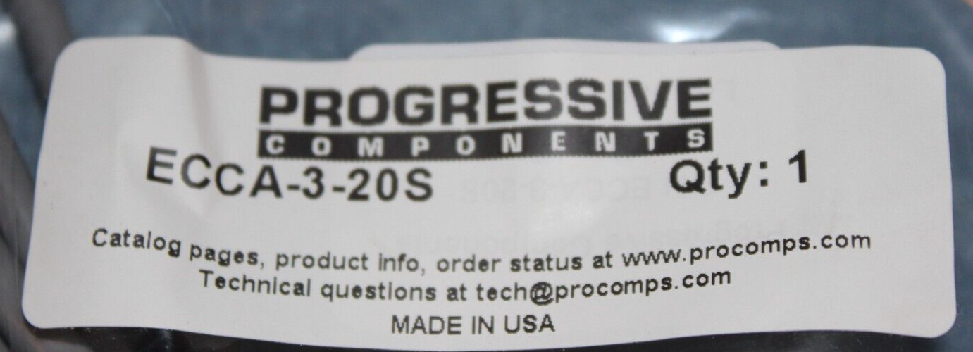 (New) Progressive Components ECCA-3-20S ECCA320S “2 Year Warranty”