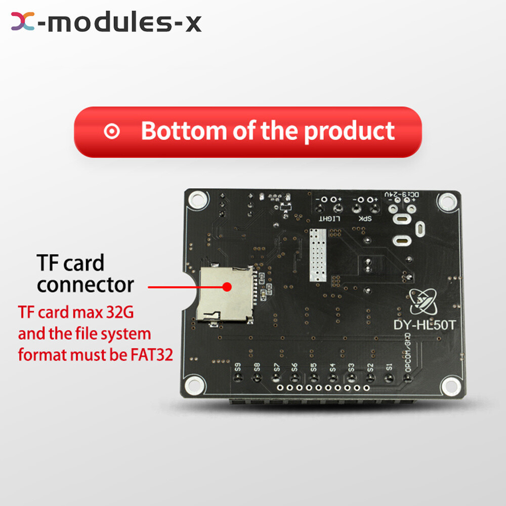 DC9-24V 60W Voice Broadcast Module one-on-one MP3 Prompt Trigger Board