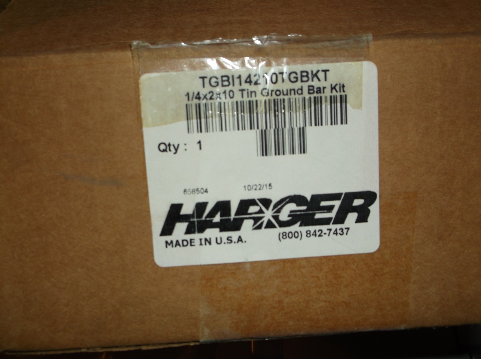 Harger Ground Buss Bar TGBI14210TGBKT
