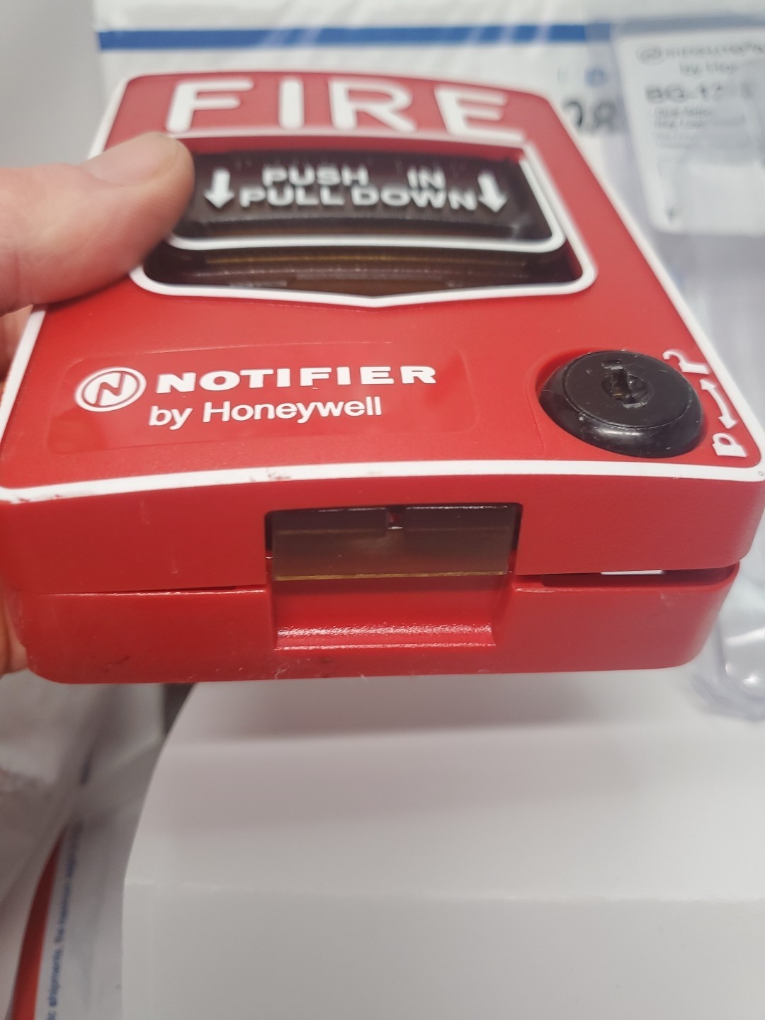 Honeywell Gamewell Red Dual Action Fire Alarm Pull Station NO KEY