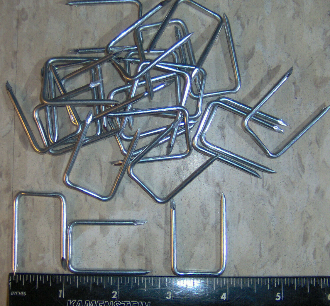 25 count 3/4″ x 1 3/8″ long Steel ELECTRIC SERVICE CABLE STAPLES 6-3 SEU King