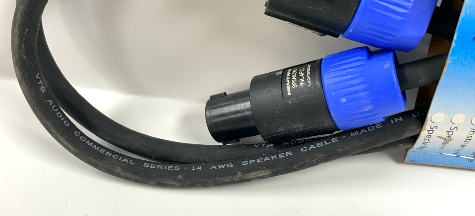 RAPCO-HORIZON H14-6N4N4 6′ 14GA COMM SPEAKER CABLE