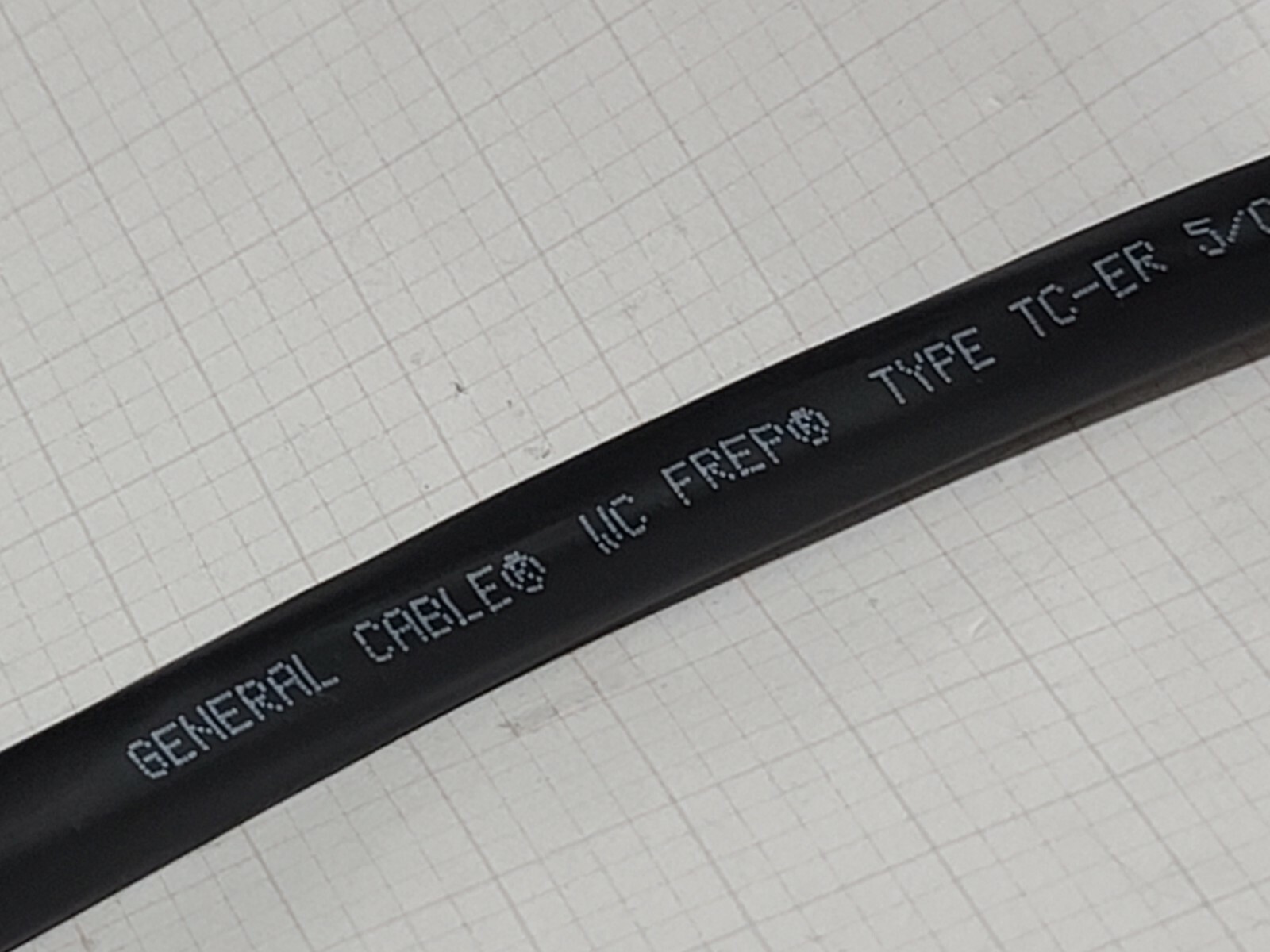 General Cable 279870 14/5C FREP TC-ER Tray Cable XHHW-2 Conductors EPR/CPE /25ft