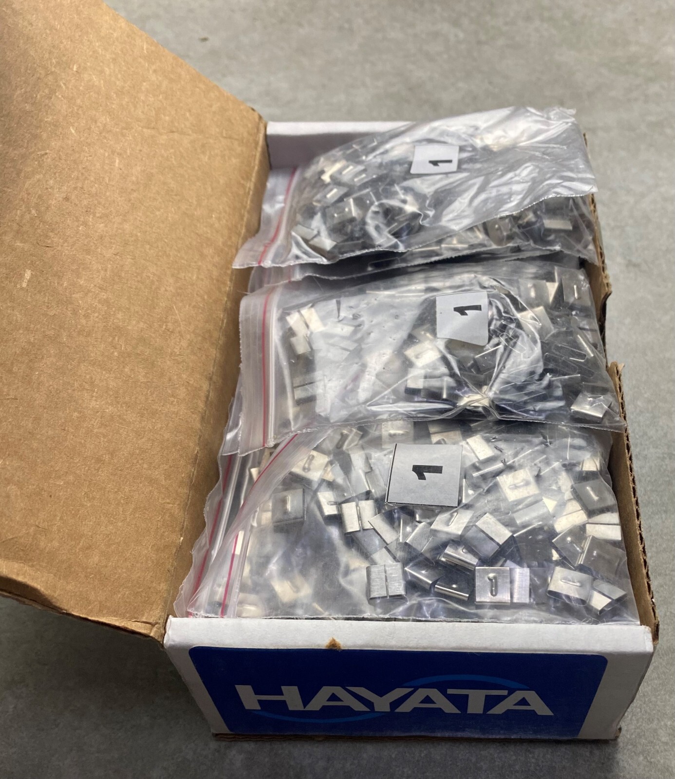 HAYATA ID-1, Stainless Steel Cable Marker 316SS, Symbol “1” , 100 Pc’s Pkt