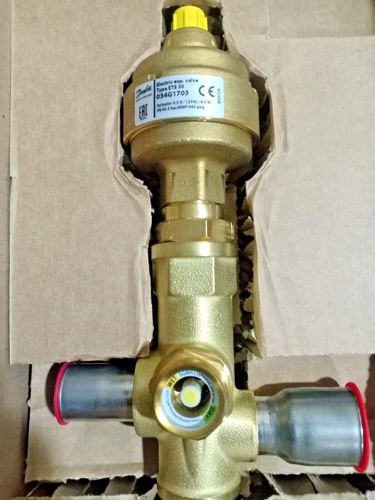 034G1705 DANFOSS REFRIGERATION ETS 50 Electric exp. valve ETS50-034G1705-NEW