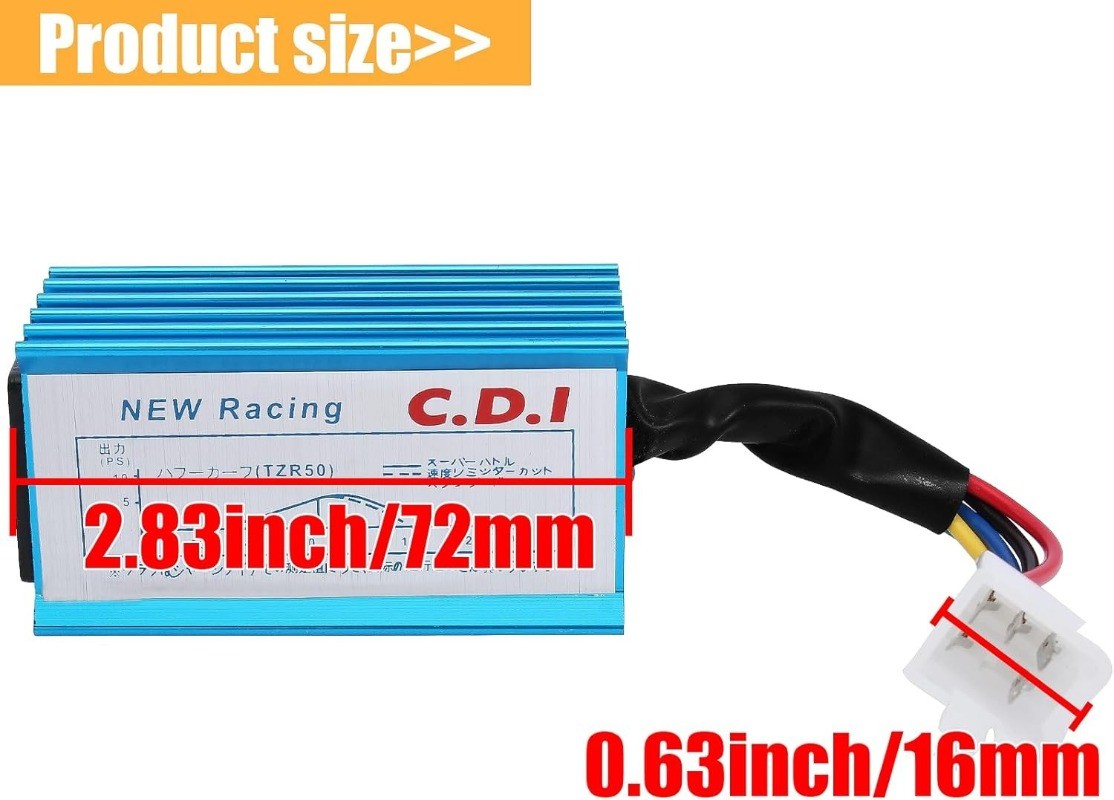 Racing 5 Pins AC CDI Box for 50cc – 70cc 90cc 110cc 125cc 150cc S Size: 5 pins