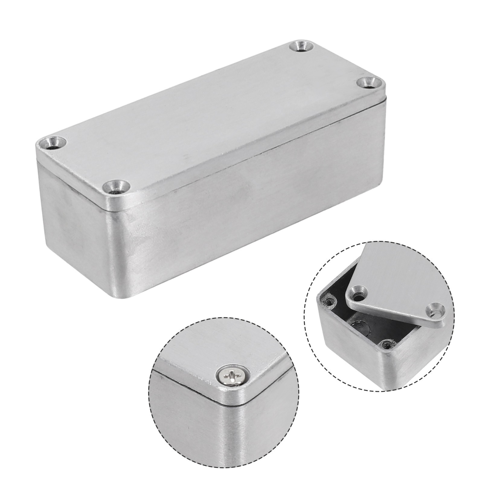 Silver Aluminum Box for Electric Instruments Industrial Metal Enclosure