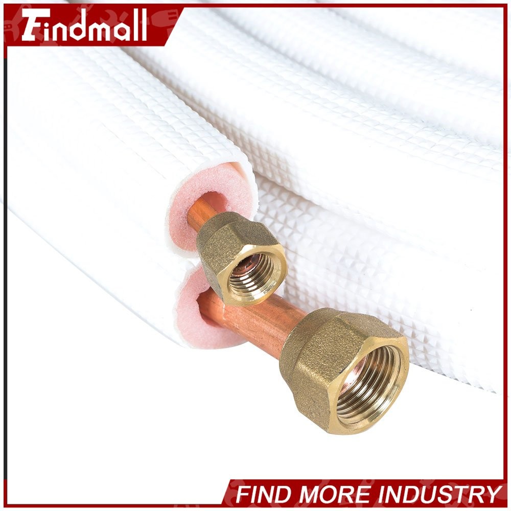 Findmall 1/4-3/8″ Dia. Three Length Options For Mini Split Heat Pump Systems Kit