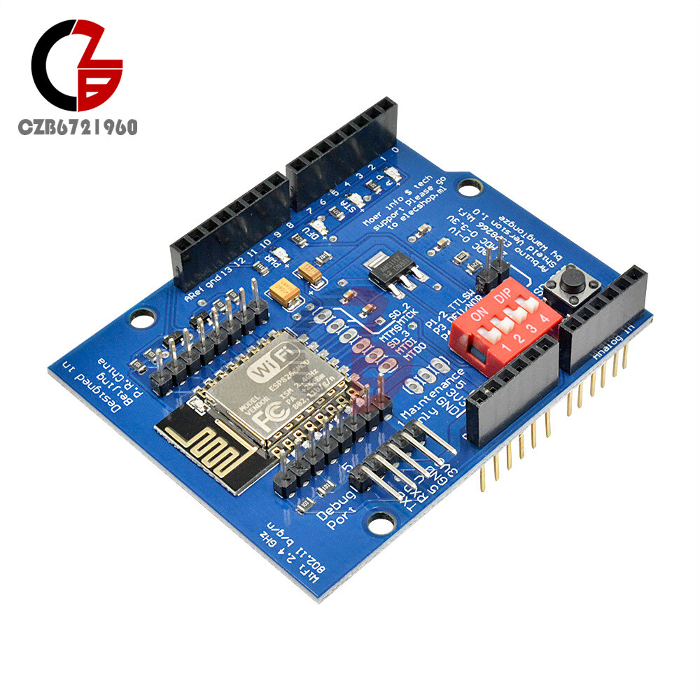 ESP-12E ESP8266 UART WIFI Wireless Shield TTL Converter for Arduino UNO R3 Mega