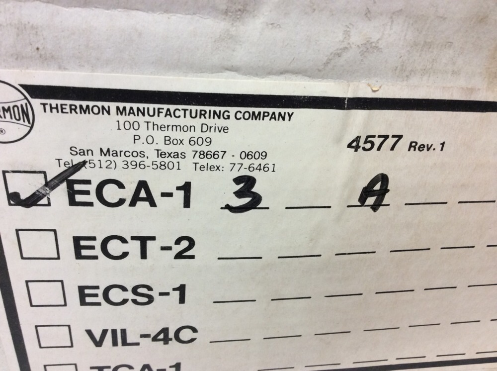 THERMON ECA-1-3A Power Connection / Splice Kit Assembly 4457 Rev. 1