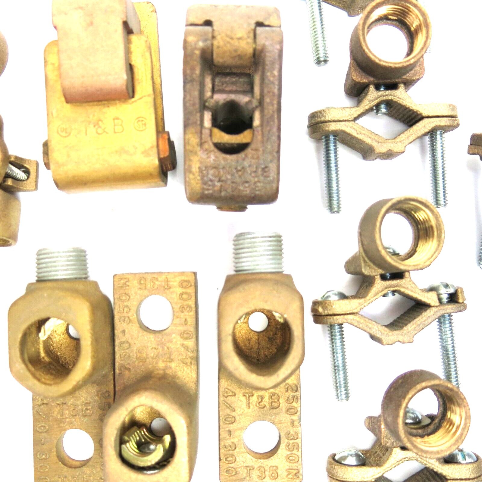 TOPAZ LIGHTING AND THOMAS & BETTS BRONZE GROUNDING HUB ( LOT OF 54 )