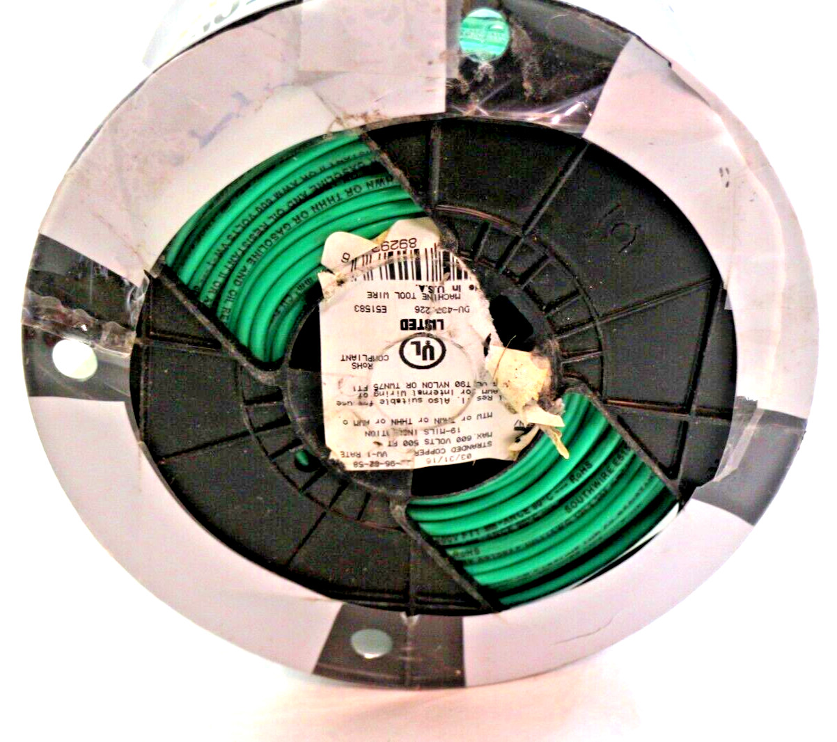 Southwire 500-Feet 12 -AWG Green Stranded Copper THHN wire ( By-the-roll ) NEW