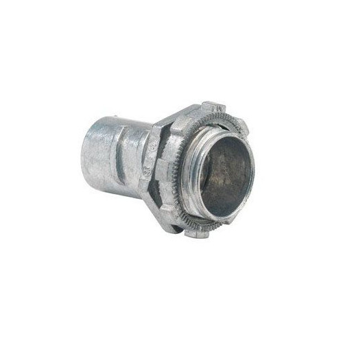 Bridgeport 520-DC2, 1/2″, 1/2″ KO, Connector For Flexible Metal Conduit, 2pcs