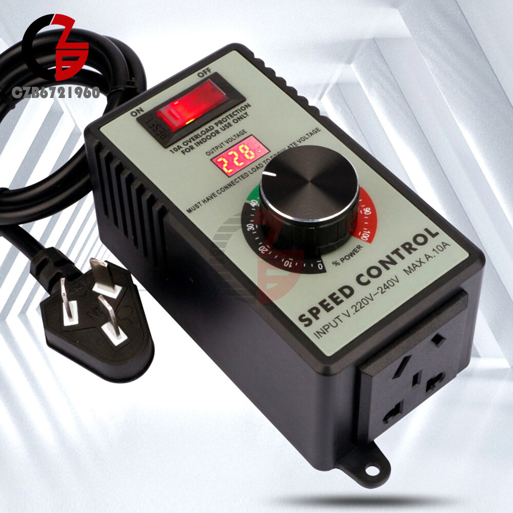 110V/220V Electric Motor Rheostat Variable Speed Controller For Router Fan 4000W