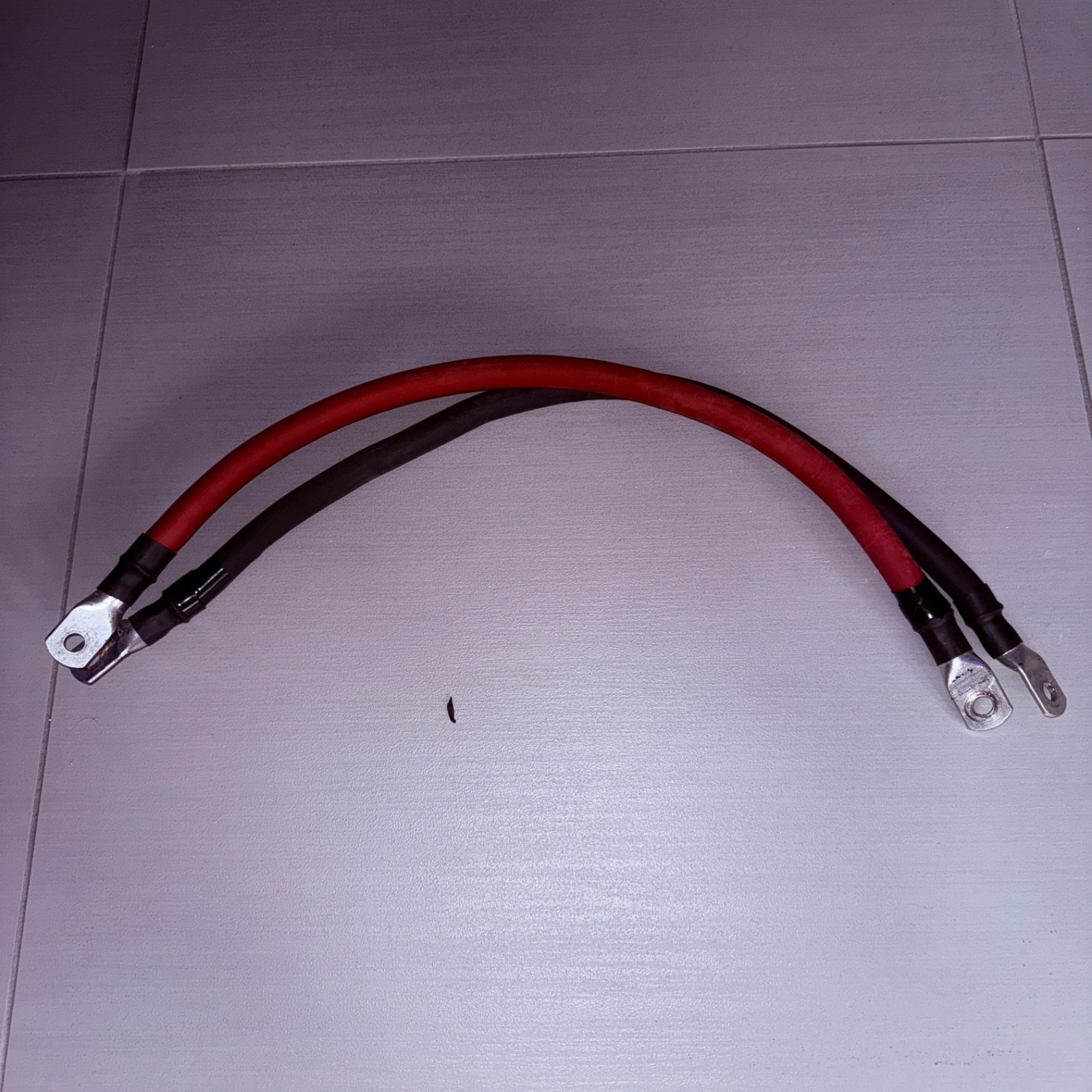 Pair 2’ 4/0 AWG 0000 Gauge Copper Battery Cable Power Wire Red/Black