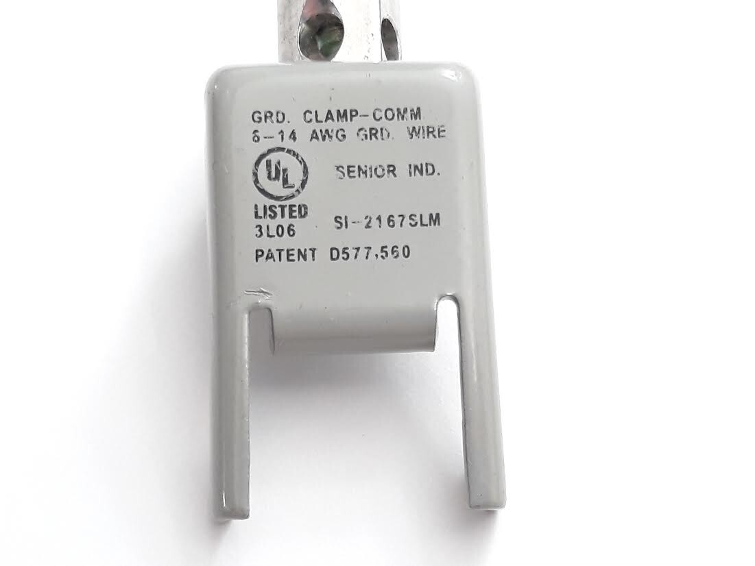 Senior Ind Meter Bonding Grounding Clamp Side Mount 16-14 AWG WIRE SI 2167SLM