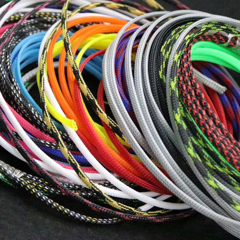 PET Expandable Braided Tube Harness Sheath Cable Wire Sleeving Dense 4mm Width