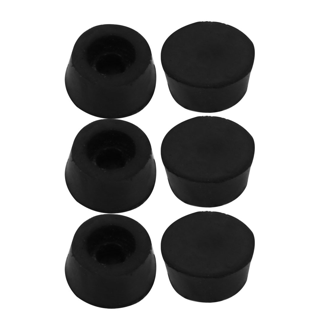 6Pcs 7mm Inner Dia Conical Bumper Pad Rubber Feet 11mm x 12.5mm x 6mm