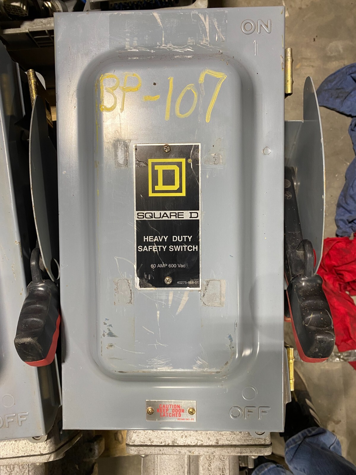 Square D H362AWC Heavy Duty Safety Switch Disconnect 60 Amps