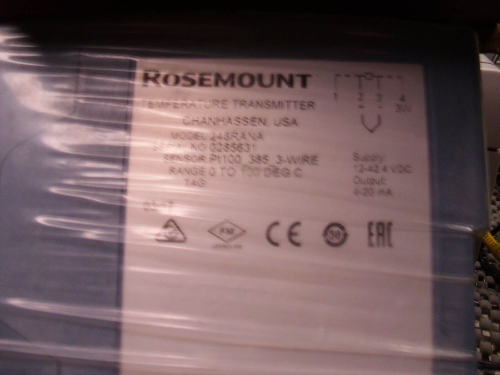 EMERSON 248RANA / 248RANA , Temperature Transmitter