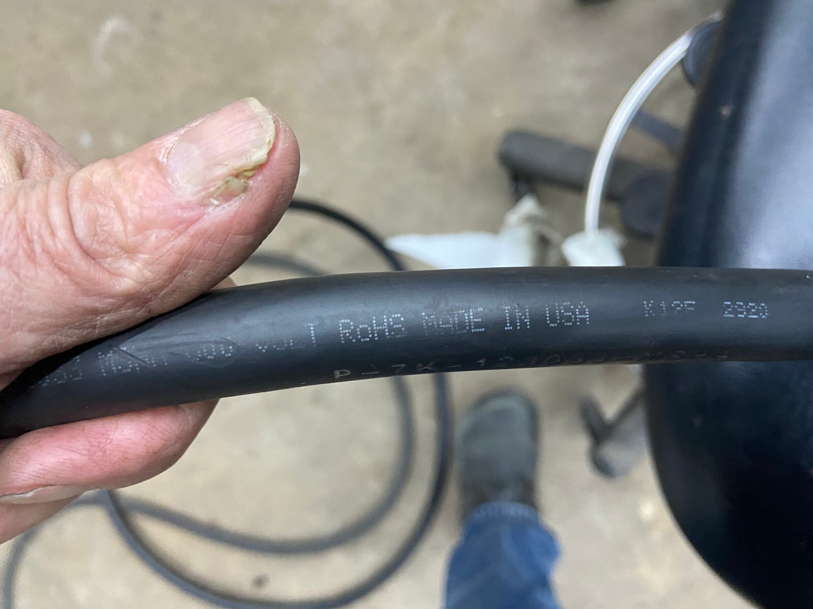 84000 4/C Wire Cord SOOW , Rubber Coated, 10 Gauge, 4 Conductor