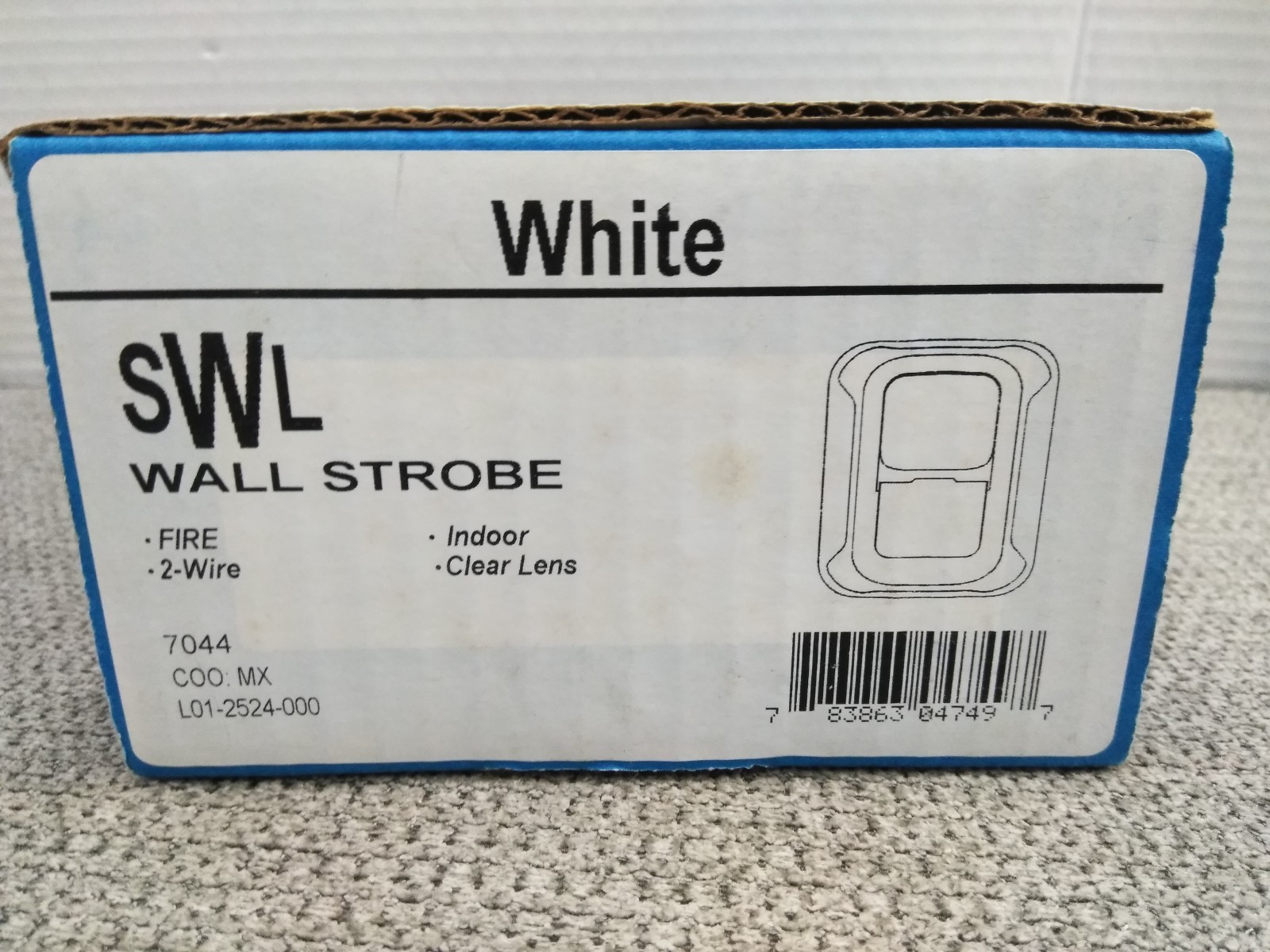 NEW System Sensor SWL Wall Strobe Fire Alarm White ( INDOOR CLEAR LENS)