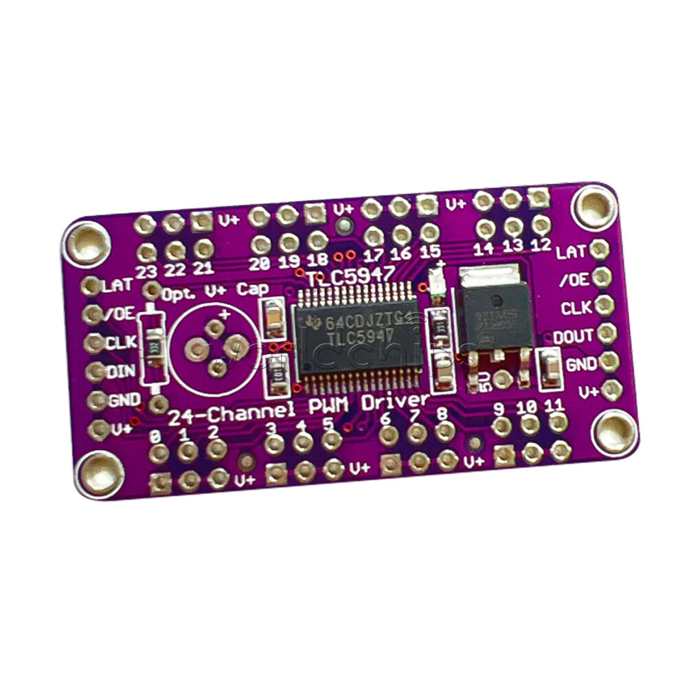 TLC5947 12-Bit 24-Channel PWM LED Driver Module 30MHz With Internal Oscillator