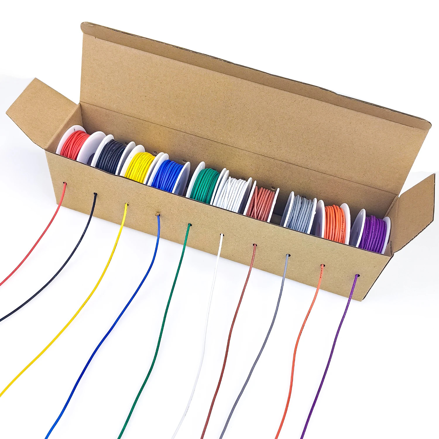 10 Colors in One 16-18-20-22-24-26-28-30 Gauge Silicone Electrical Wire 22 AWG S