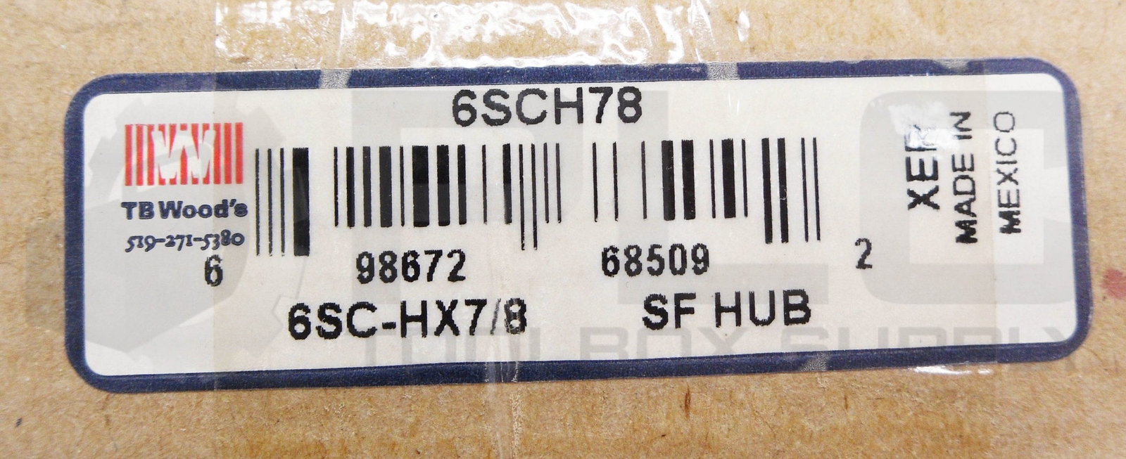 NEW TB WOODS 6SC-HX7/8 SF HUB 7/8″ 6SCH78