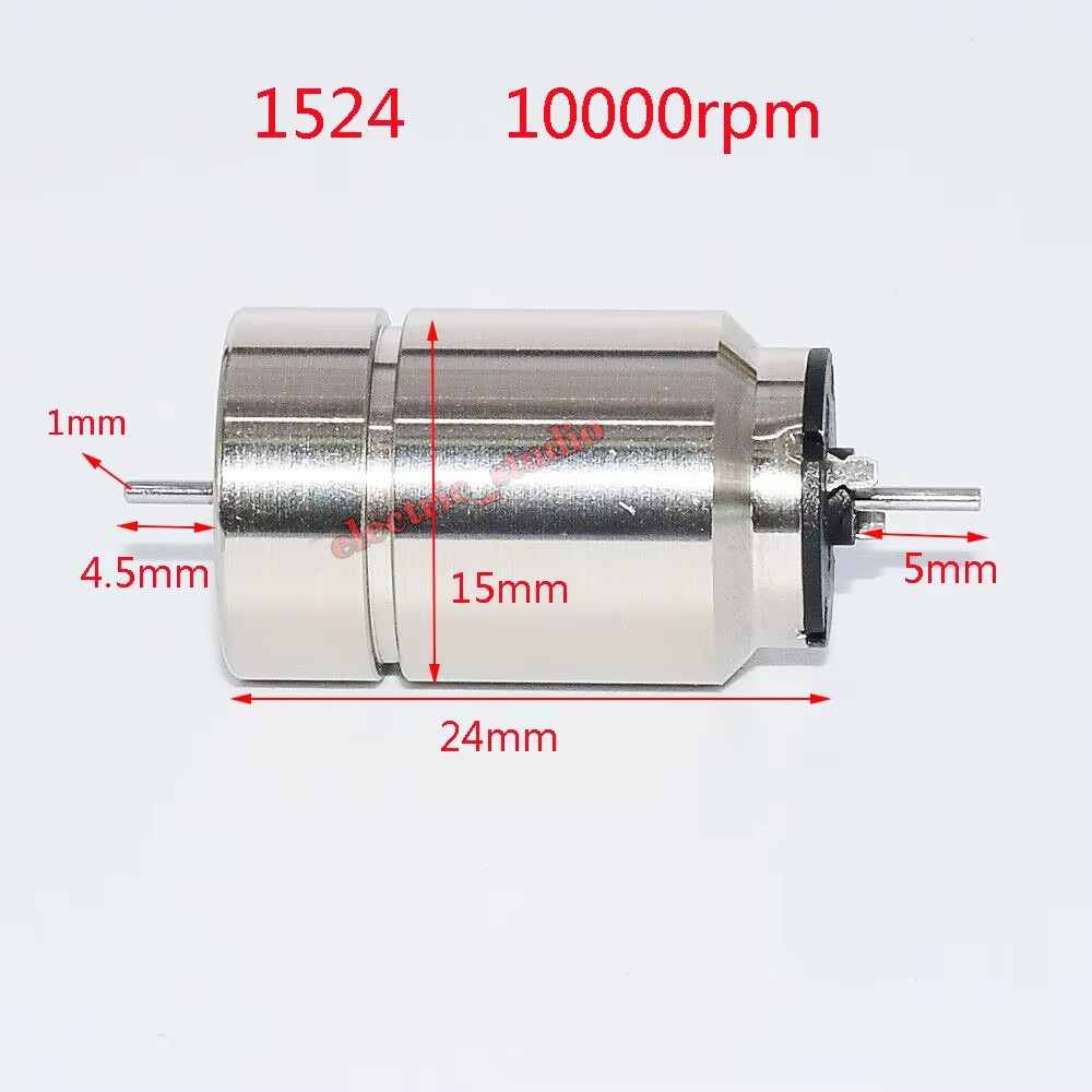 1PC 816 1020 1215 1524 1725 Dual Shaft Coreless Motor DC 6V 9V 12V Strong Magnet