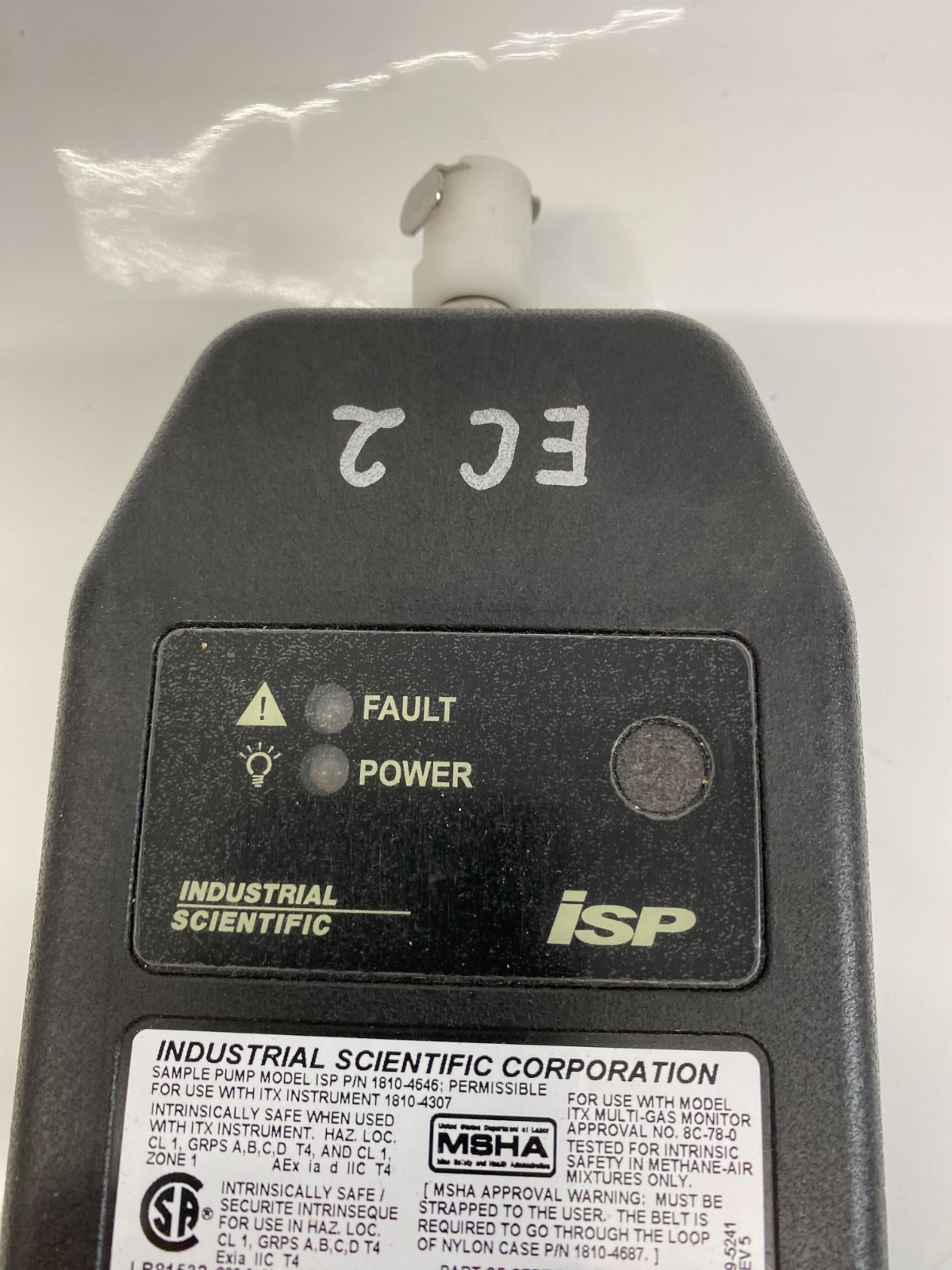 Industrial Scientific Corporation ITX Gas Monitor with ISP Pump