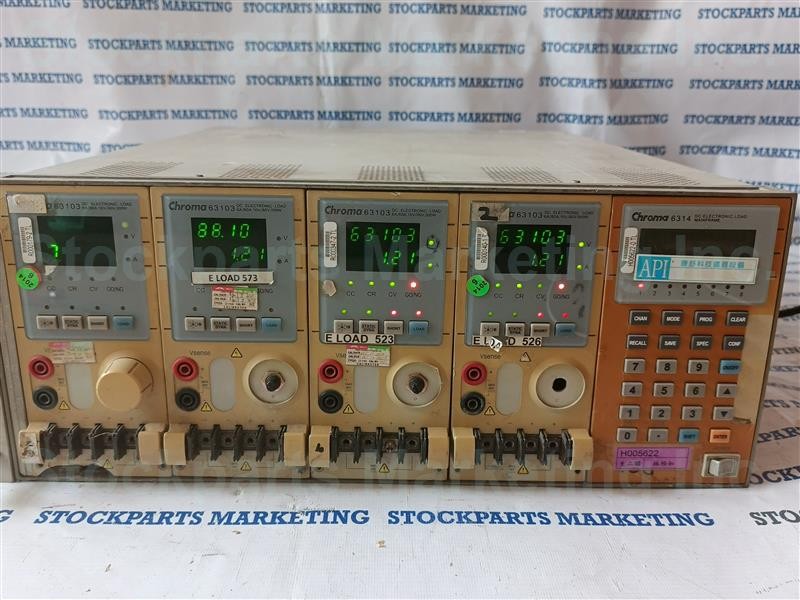 Chroma 6314 DC Electric Load Mainframe w/ 63103 4pcs 30Days Warranty