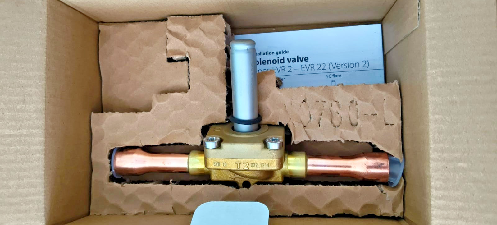 1PC- Danfoss 032L1214 Solenoid valve, EVR 10, Function:NC, Solder,ODF,5/8in- NEW