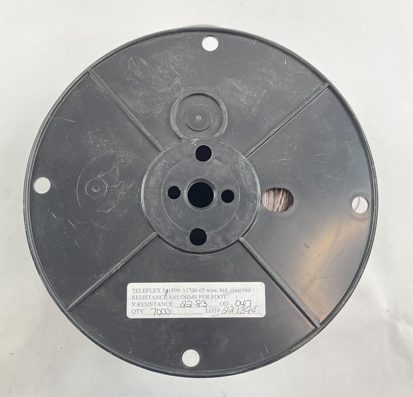 Teleflex 341899 11706-5 Wire htd Clear Red 4.65 Ohms Per Ft 7000 Feet