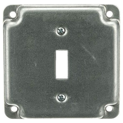 Steel City RS-9, 4″ Box, 1/2″ Raised, (1) Toggle Switch, Outlet Box Cover, 1 pc