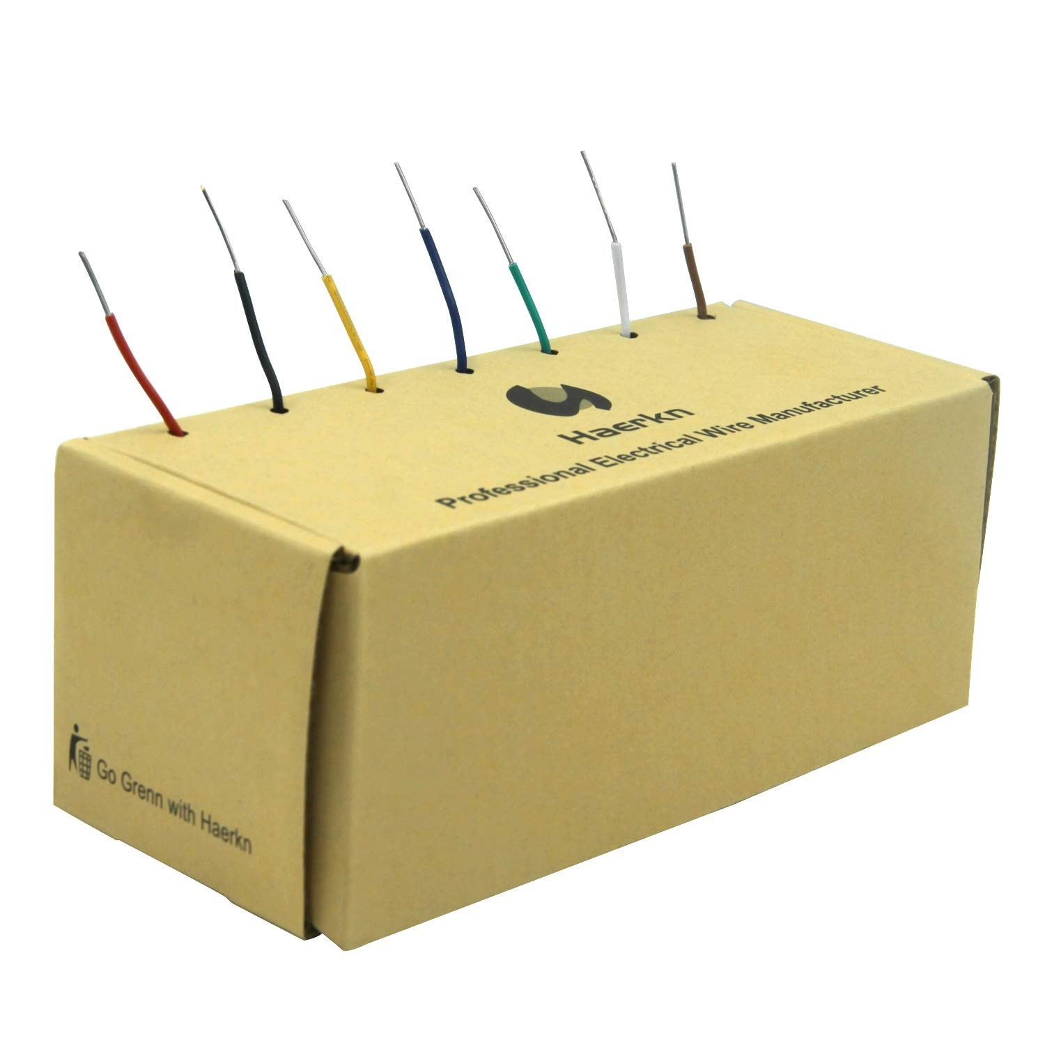 22 AWG Solid Copper Wire Kit with 7 Colors, 26ft Spools for Custom Work