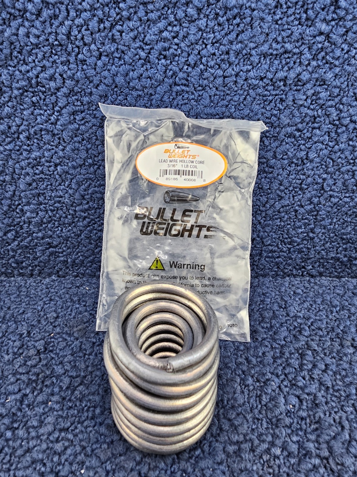 Bullet Weights 3/16″ Dia. Lead Wire Hollow Core, 1 LB Coil/Roll