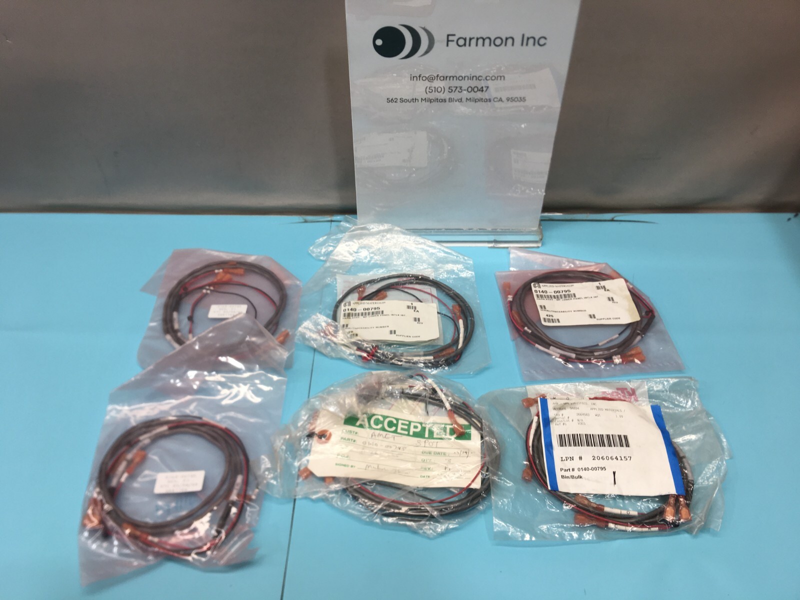 Applied Materials AMAT 0140-00795 Harness Assembly, MF Lower Panel, 187031