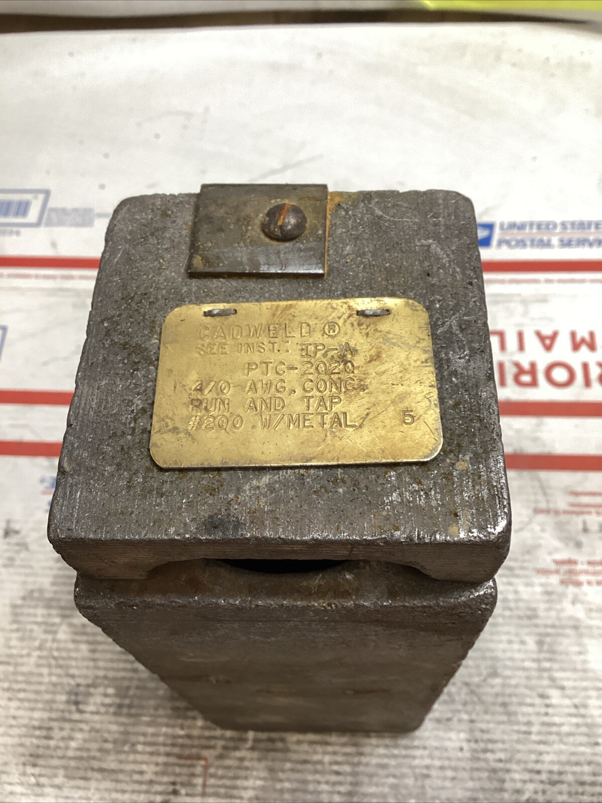 ERICO CADWELD IP-A PTC-2Q2Q MOLD 4/0 AWG CONC RUN & TAP #200 CART ED4U 3295