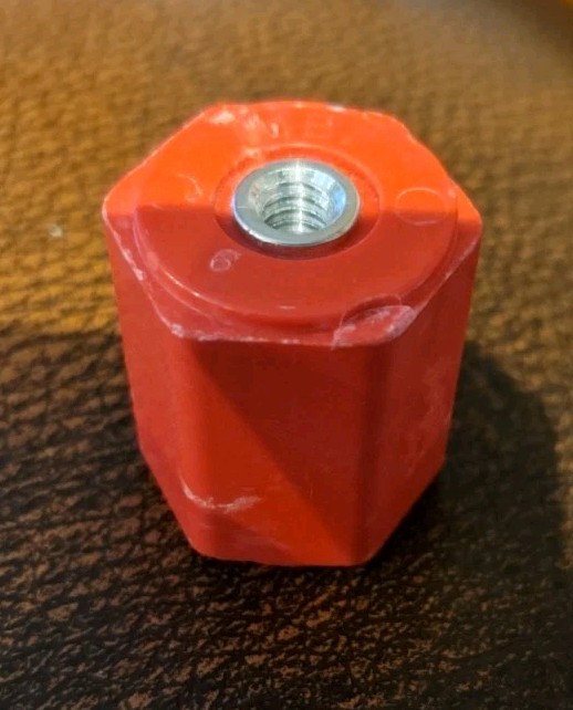10 each MAR-BAL 1.25 Inch 1/4-20 Threaded Insulator USA 2165-1B 600 Volt