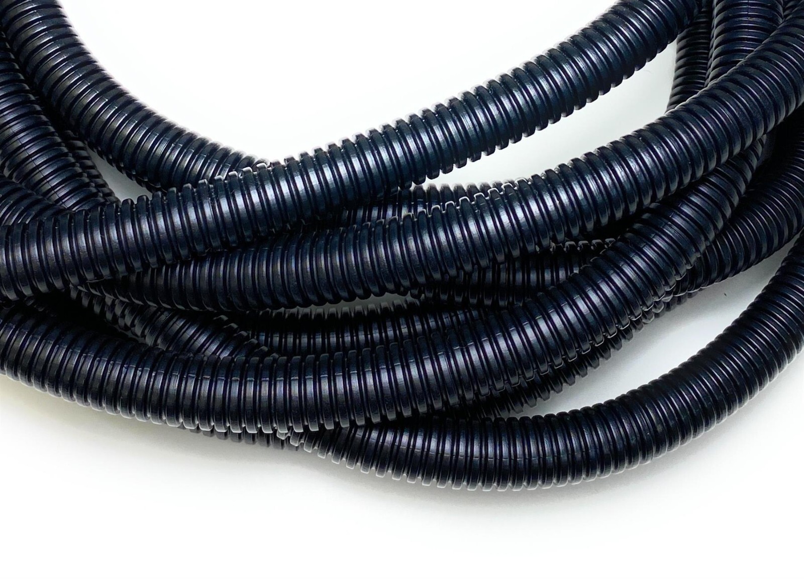 Conduit Non-Split Black & White Flexible Cable Tidy Tube Trunking PE