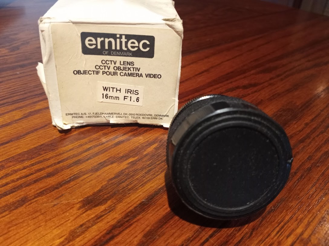 Ernitec of Denmark CCTV With Iris Lens 16MM F1.6 TV Lens (98)